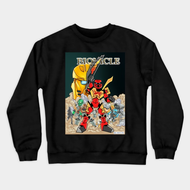 Bionicle Comic Cover 1 Crewneck Sweatshirt by Rubtox